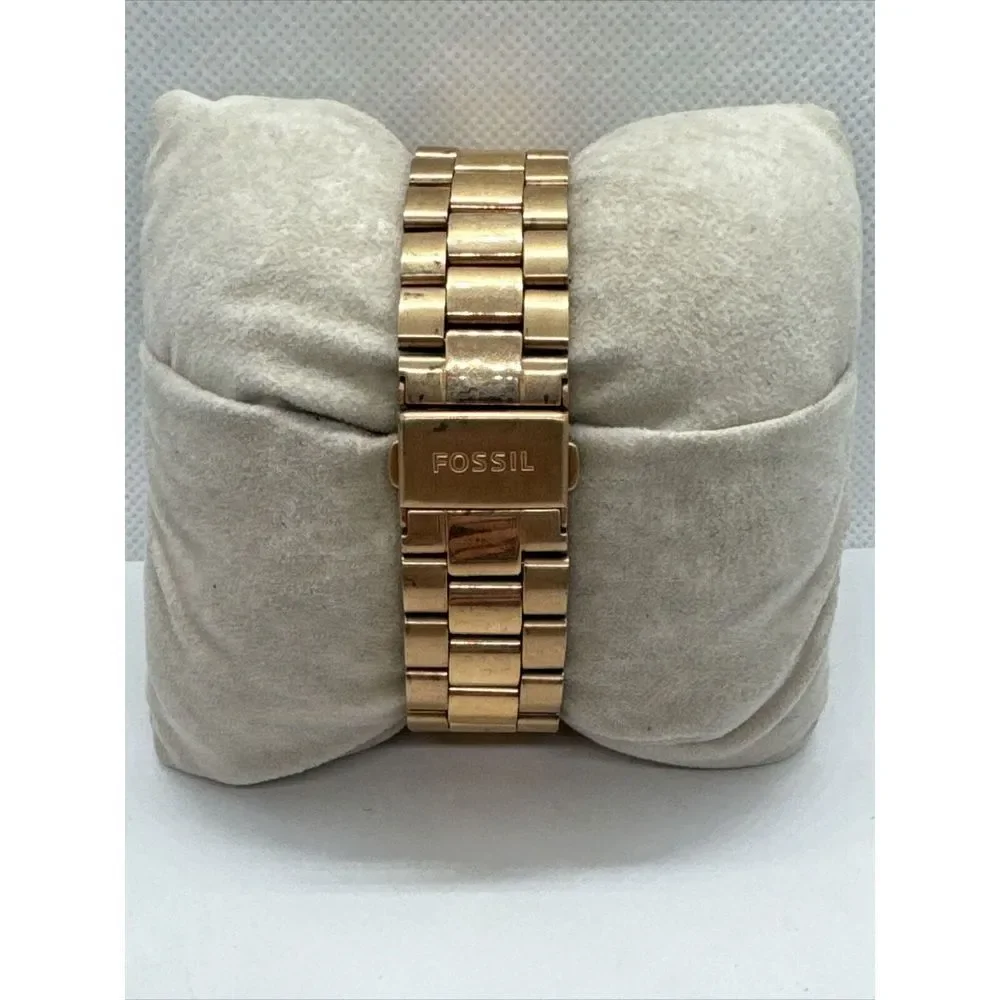 Fossil Idealist ES4195 Unisex Rose Gold Stainless Steel Analog Dial Watch JNA360